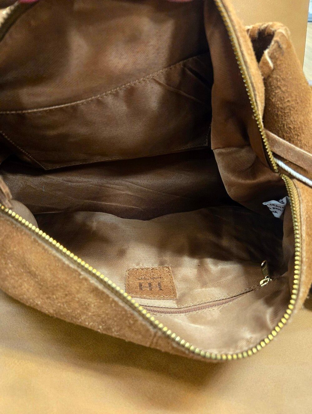 Haute Hippie Tan Suede Shoulder Handbag - Picture 4 of 5